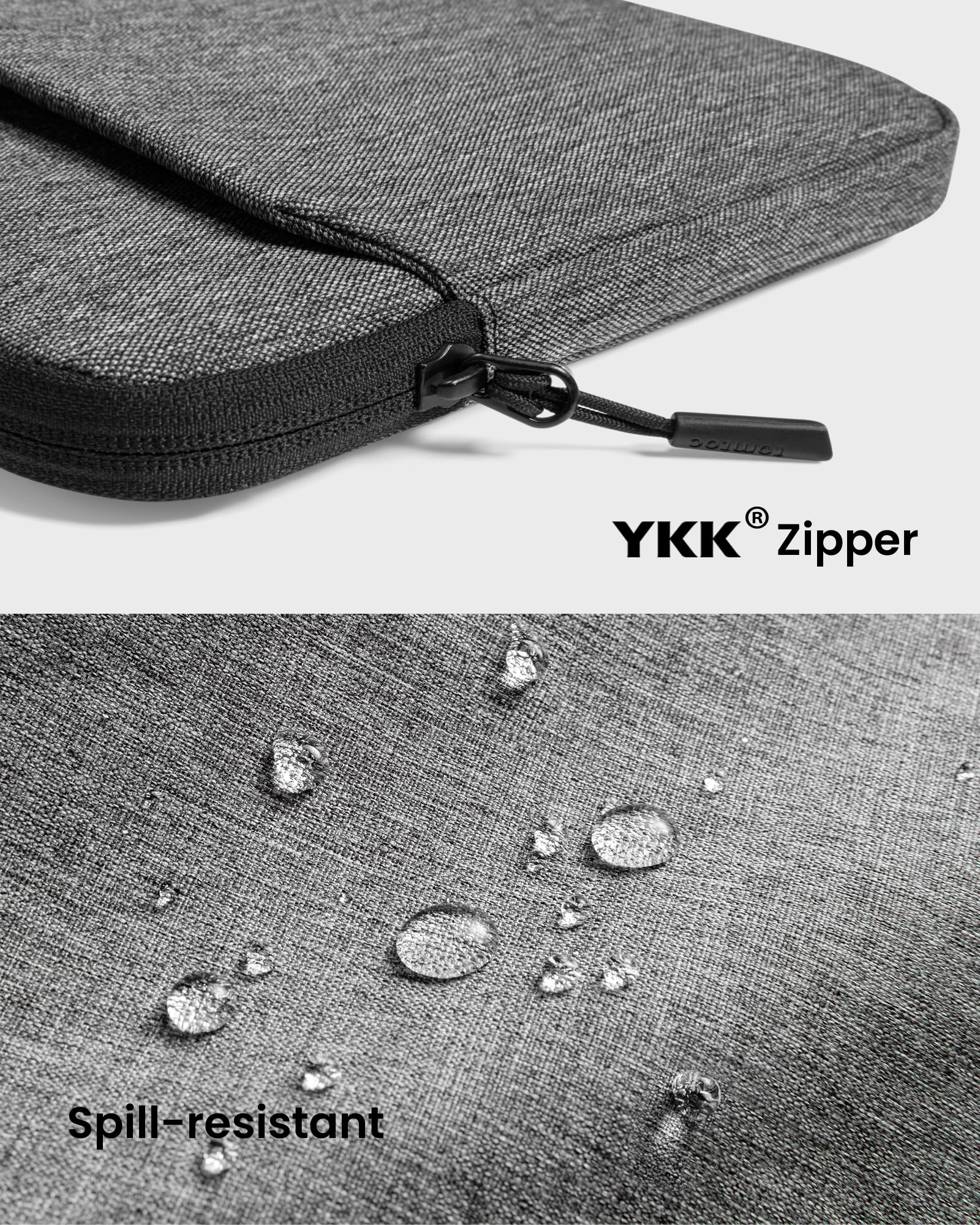 tomtoc 13 Inch iPad Case Tablet Sleeve for 2026 13 Inch iPad Air M4, M3&M2, iPad Pro M5/M4, 12.9-in iPad Pro M2&M1 with Magic Keyboard and Smart Keyboard Folio, Additional Accessories Pocket - Image 4