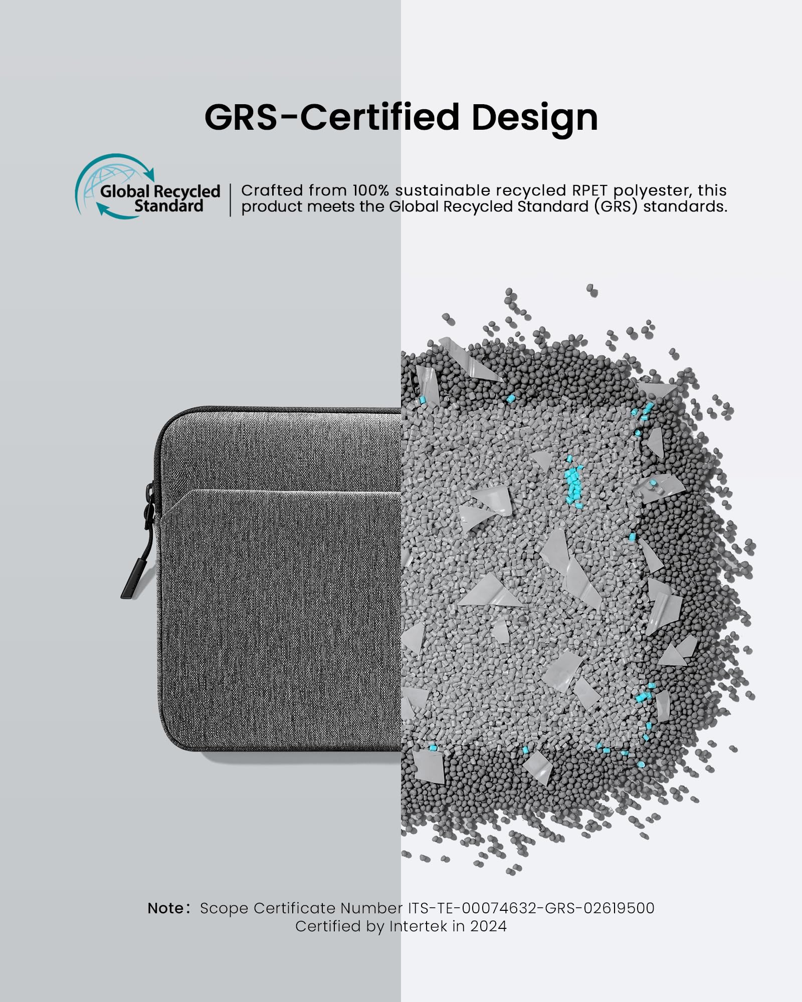 tomtoc 13 Inch iPad Case Tablet Sleeve for 2026 13 Inch iPad Air M4, M3&M2, iPad Pro M5/M4, 12.9-in iPad Pro M2&M1 with Magic Keyboard and Smart Keyboard Folio, Additional Accessories Pocket - Image 7