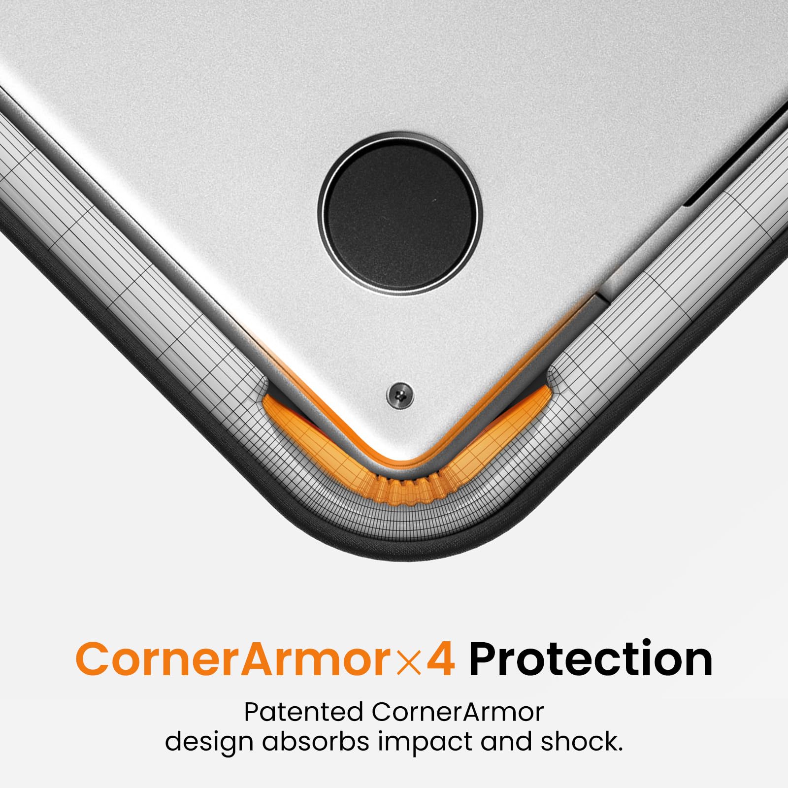 tomtoc 360° Protective Laptop Case for 13-inch MacBook Air M5/A3449 (2026), M4/A3240, M3/A3113, M2/A2681, M1/A2337, Water-Resistant Case with CornerArmor, Fits 13-inch MacBook Neo & Surface Pro/Laptop - Image 4