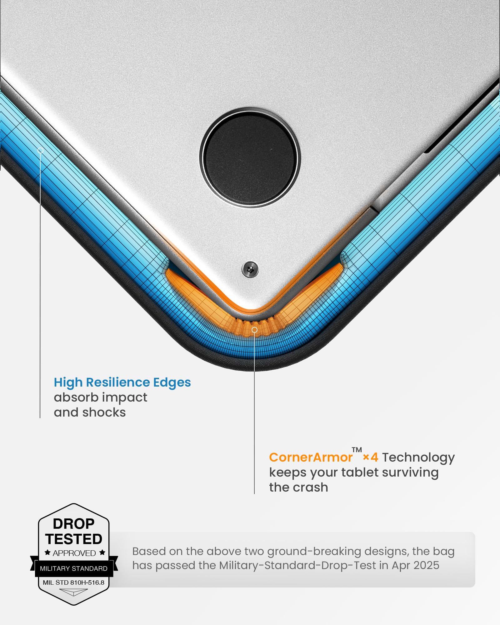 tomtoc 360 Protective Laptop Shoulder Bag for 15-inch 2026 MacBook Air M5 A3448, M4/M3/M2 A3241 A3114 A2941, 15" Dell XPS & Microsoft Surface Laptop 7/6/5, Water-Resistant Laptop Accessory Sleeve Case - Image 5