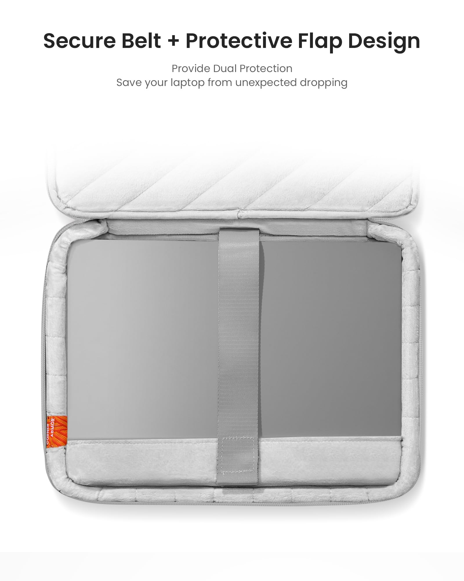 tomtoc 360 Protective Laptop Sleeve for 14-inch MacBook Pro M5/M4/M3/M2/M1 Pro/Max A3426 A3427 A3434 A3112 A3401 A3185, Water-Resistant Laptop Case Fits 13-inch iPad Pro/iPad Air & Dell XPS 14 Laptop - Image 4