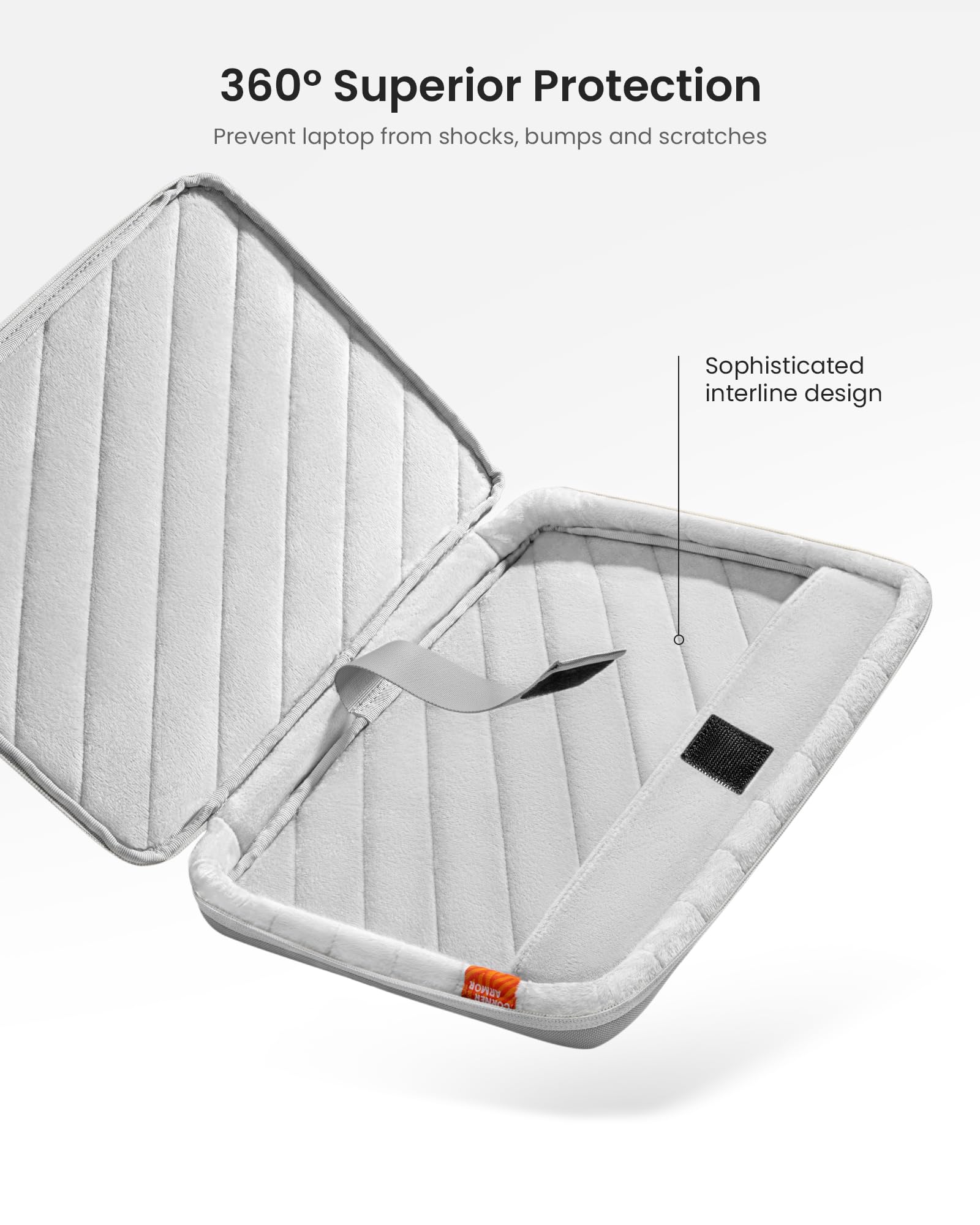 tomtoc 360 Protective Laptop Sleeve for 14-inch MacBook Pro M5/M4/M3/M2/M1 Pro/Max A3426 A3427 A3434 A3112 A3401 A3185, Water-Resistant Laptop Case Fits 13-inch iPad Pro/iPad Air & Dell XPS 14 Laptop - Image 5