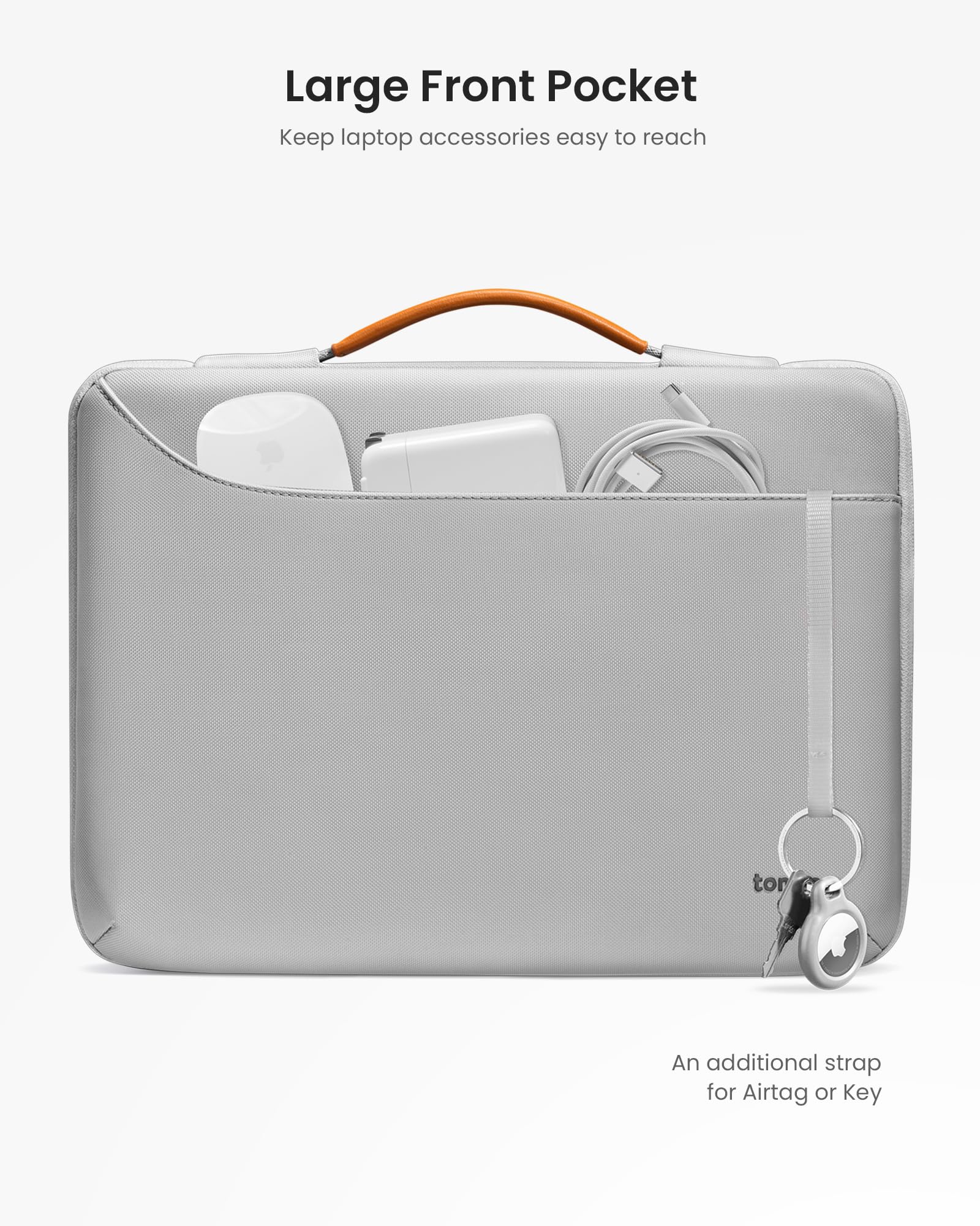 tomtoc 360 Protective Laptop Sleeve for 14-inch MacBook Pro M5/M4/M3/M2/M1 Pro/Max A3426 A3427 A3434 A3112 A3401 A3185, Water-Resistant Laptop Case Fits 13-inch iPad Pro/iPad Air & Dell XPS 14 Laptop - Image 6