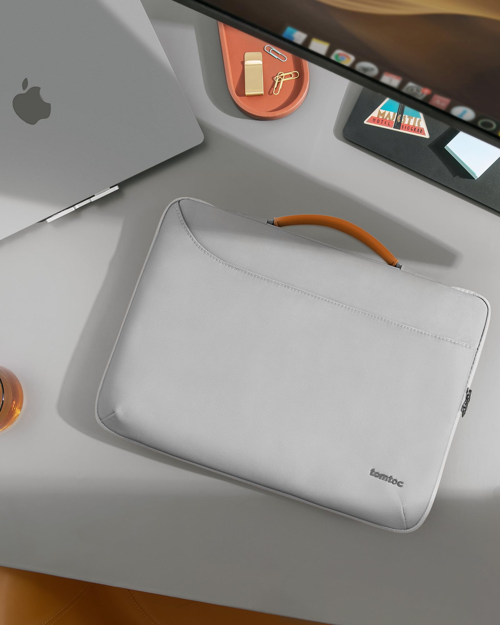 tomtoc 360 Protective Laptop Sleeve for 14-inch MacBook Pro M5/M4/M3/M2/M1 Pro/Max A3426 A3427 A3434 A3112 A3401 A3185, Water-Resistant Laptop Case Fits 13-inch iPad Pro/iPad Air & Dell XPS 14 Laptop - Image 8