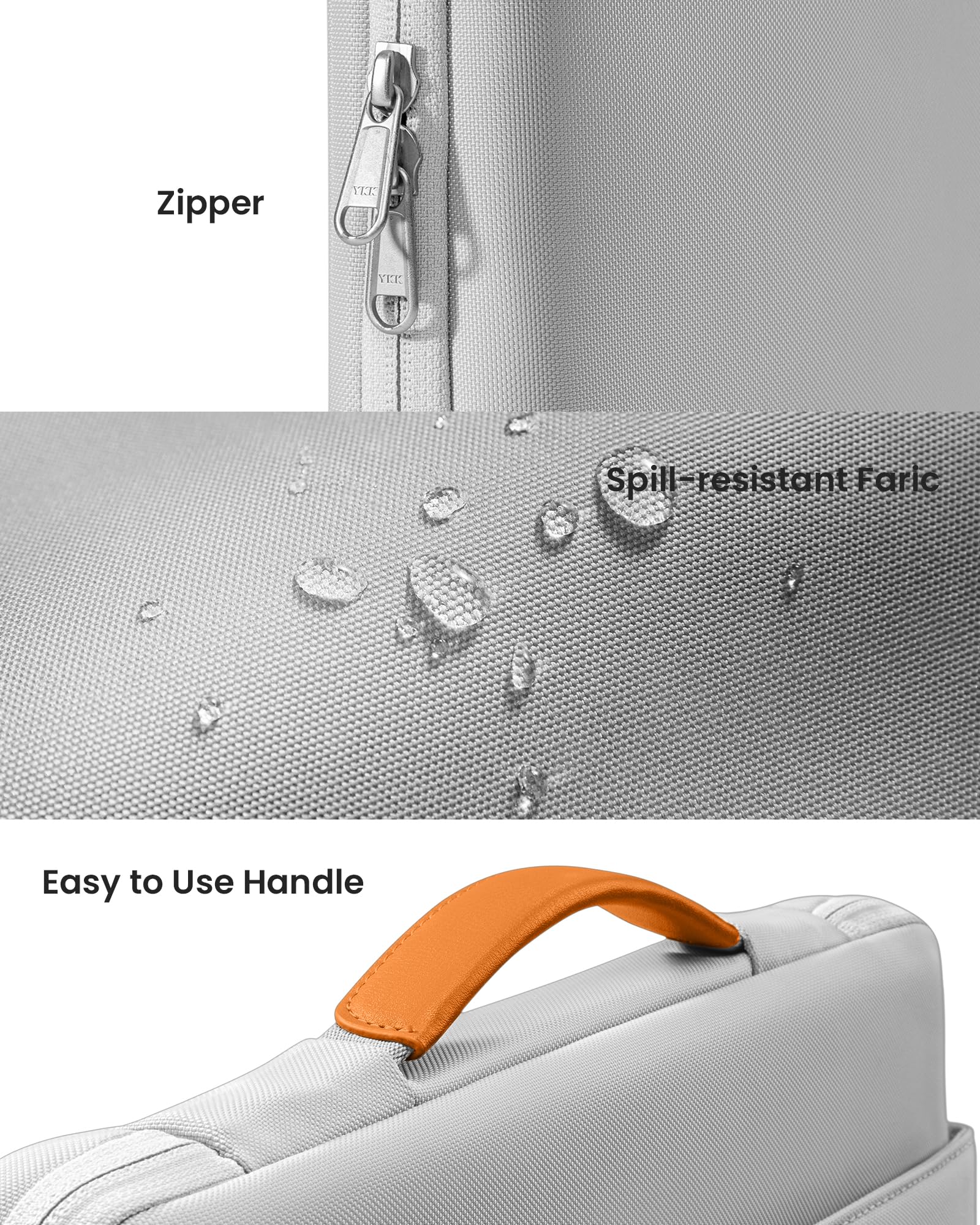 tomtoc 360 Protective Laptop Sleeve for 14-inch MacBook Pro M5/M4/M3/M2/M1 Pro/Max A3426 A3427 A3434 A3112 A3401 A3185, Water-Resistant Laptop Case Fits 13-inch iPad Pro/iPad Air & Dell XPS 14 Laptop - Image 9