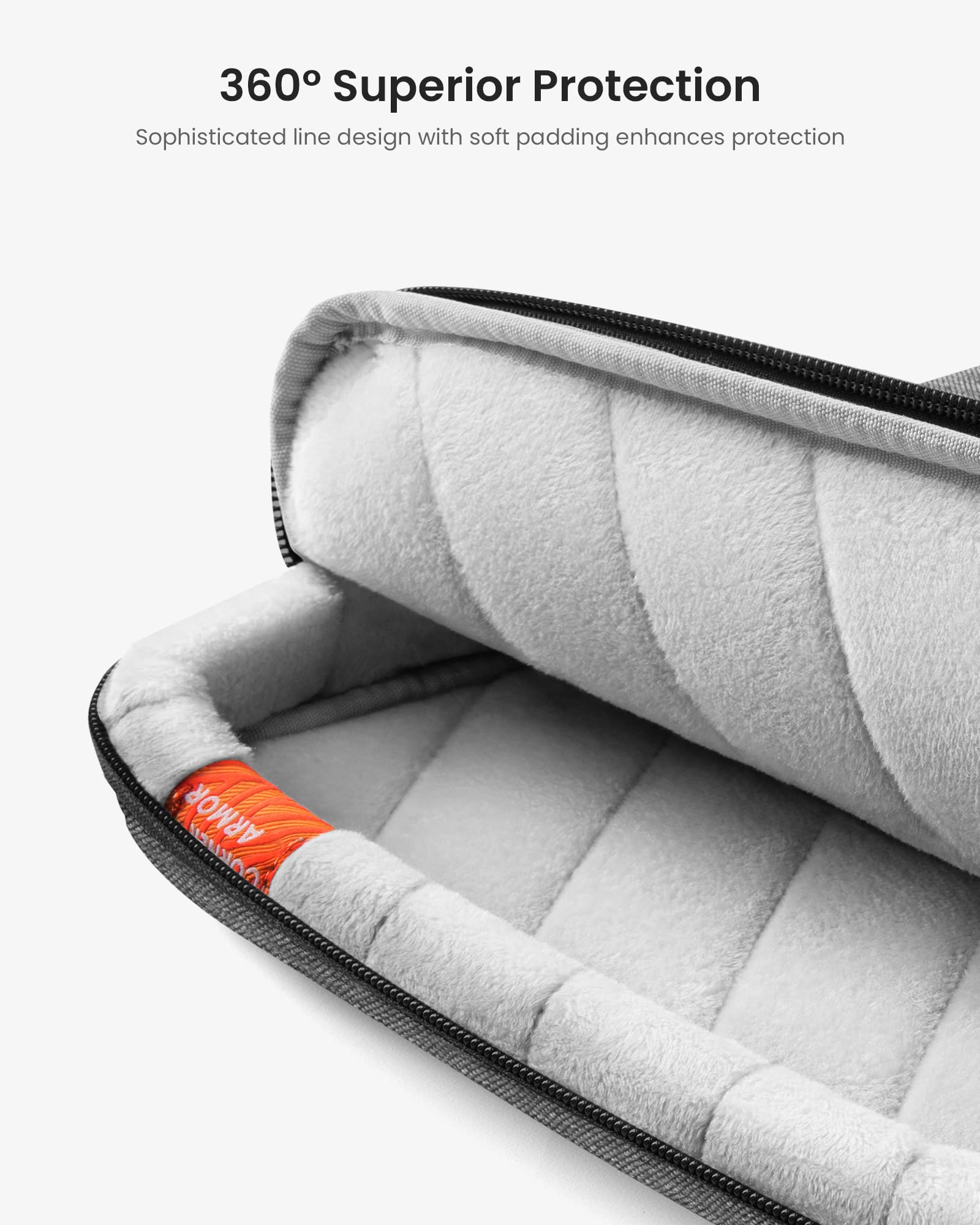 tomtoc 360 Protective Laptop Sleeve for 15-inch 2026 New MacBook Air M5/A3448, M4/A3241, M3/A3114, M2/A2941, 15 Inch Surface Laptop 7/6/5, Dell XPS 15 Plus, Water-Resistant Accessory Bag Case - Image 5