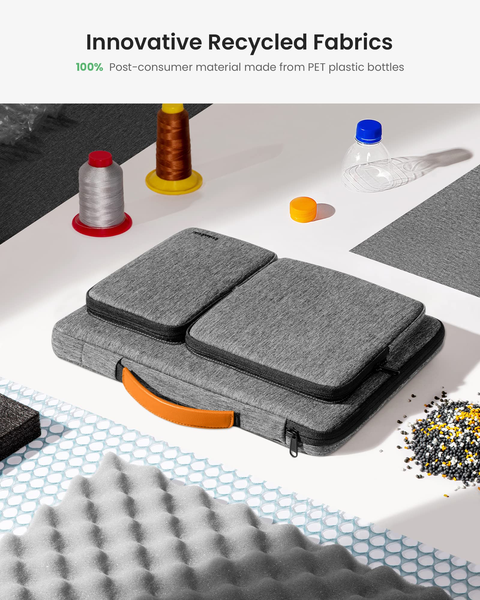 tomtoc 360 Protective Laptop Sleeve for 15-inch 2026 New MacBook Air M5/A3448, M4/A3241, M3/A3114, M2/A2941, 15 Inch Surface Laptop 7/6/5, Dell XPS 15 Plus, Water-Resistant Accessory Bag Case - Image 6