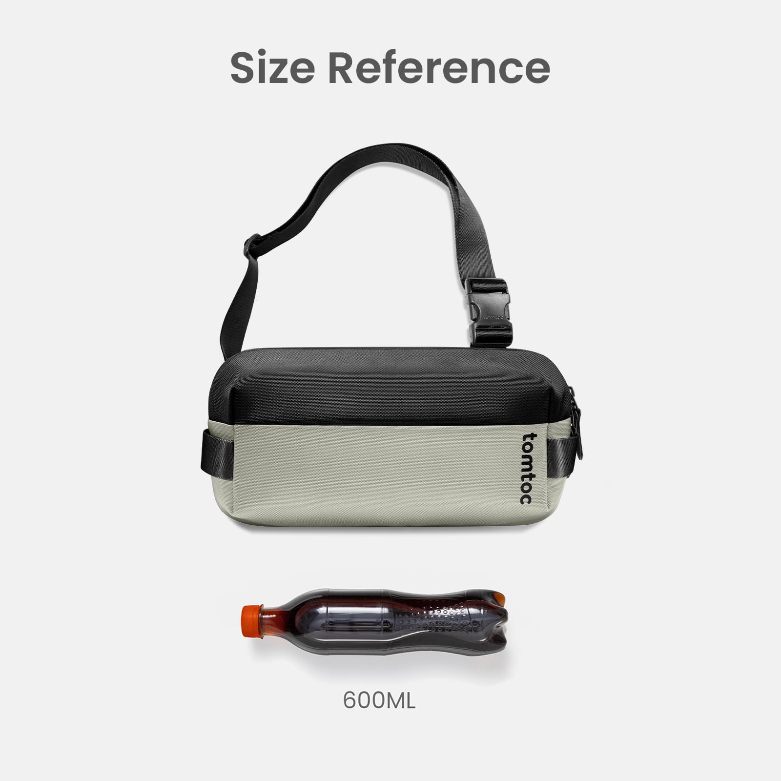 tomtoc Compact EDC Sling Bag 3L-10L, Minimalist Crossbody Bag Chest Shoulder Pack for Men Women, X-pac/Recycled Polyester - Image 6