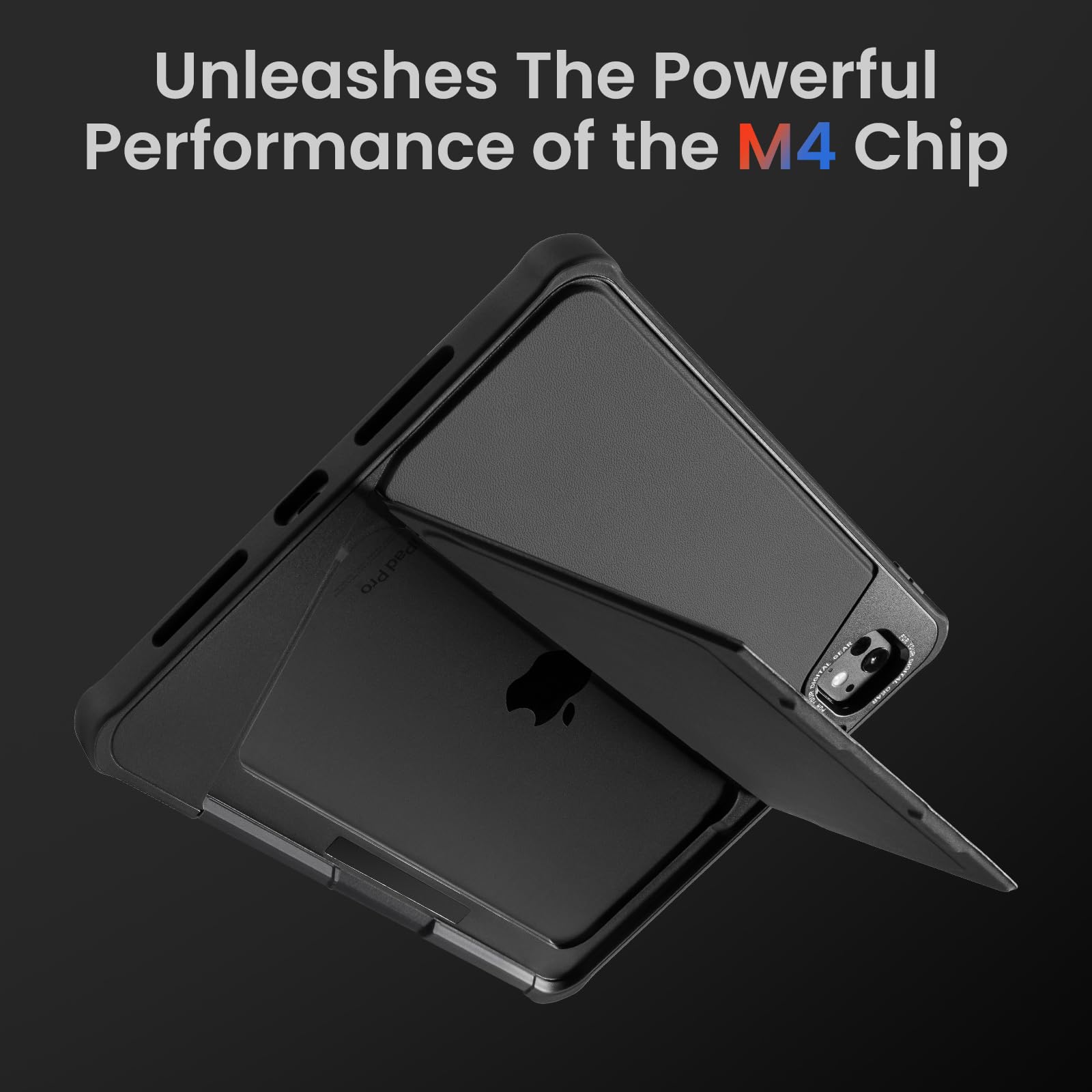 tomtoc Inspire-Pivot Panel Case for iPad Pro 11 Inch (M5/M4) 2025, Pivot Design Provides Stable Stand Functionality and Effortless Use, Vertical Case with Apple Pencil Holder - Image 8