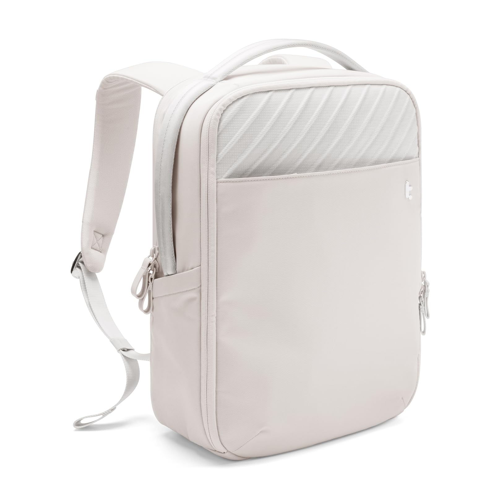 tomtoc Laptop Backpack 20L Techpack Workpack Designed for Business Professional Commuter, City EDC Backpack Daypack for 15.6-inch Laptop, White - Image 7