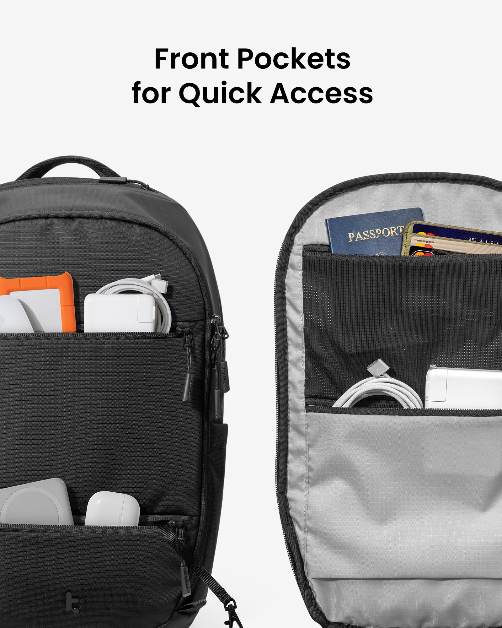 tomtoc Laptop Backpack 32L, Large Business Work Bag Fits 15.6-16 Inch Laptop, Water-Resistant Durable Computer Travel Backpack for Business Trip, Weekend Getaway - Image 4