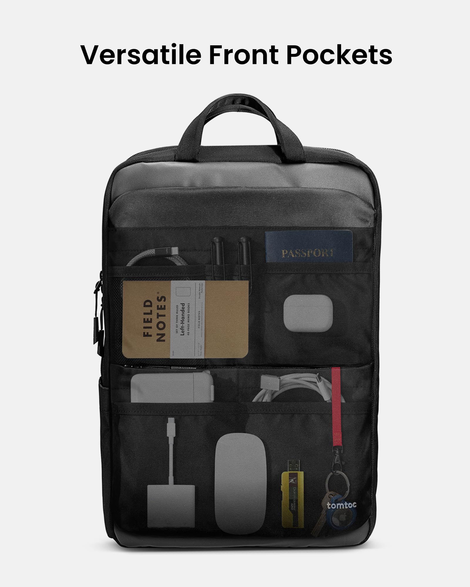 tomtoc Laptop Backpack, Laptop Bag for Men Women, 24L Everyday Computer Backpack for 16'' MacBook Pro M4, Daypack for Work, Commute, Business, College, Weekend Trip - Image 4