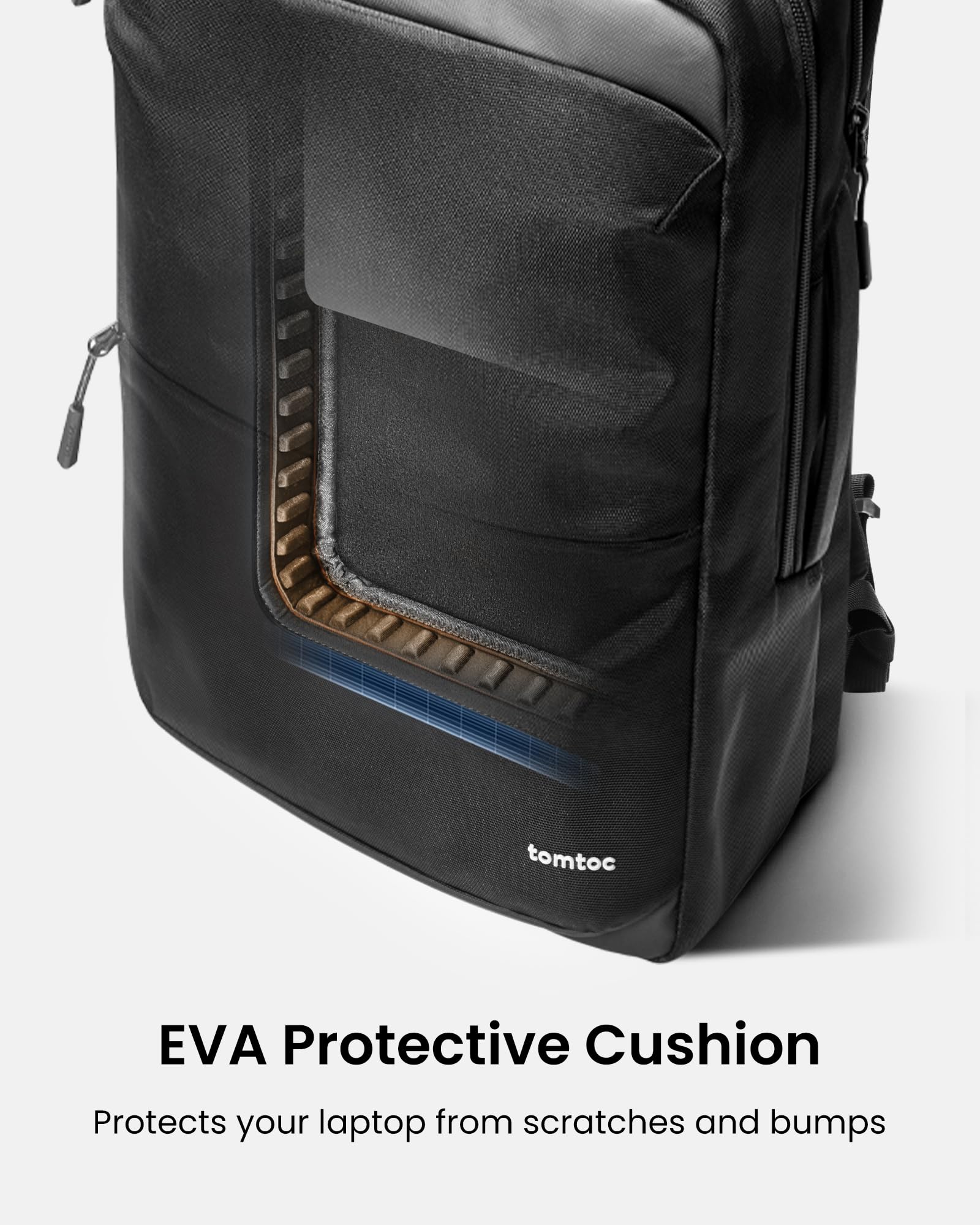 tomtoc Laptop Backpack, Laptop Bag for Men Women, 24L Everyday Computer Backpack for 16'' MacBook Pro M4, Daypack for Work, Commute, Business, College, Weekend Trip - Image 6