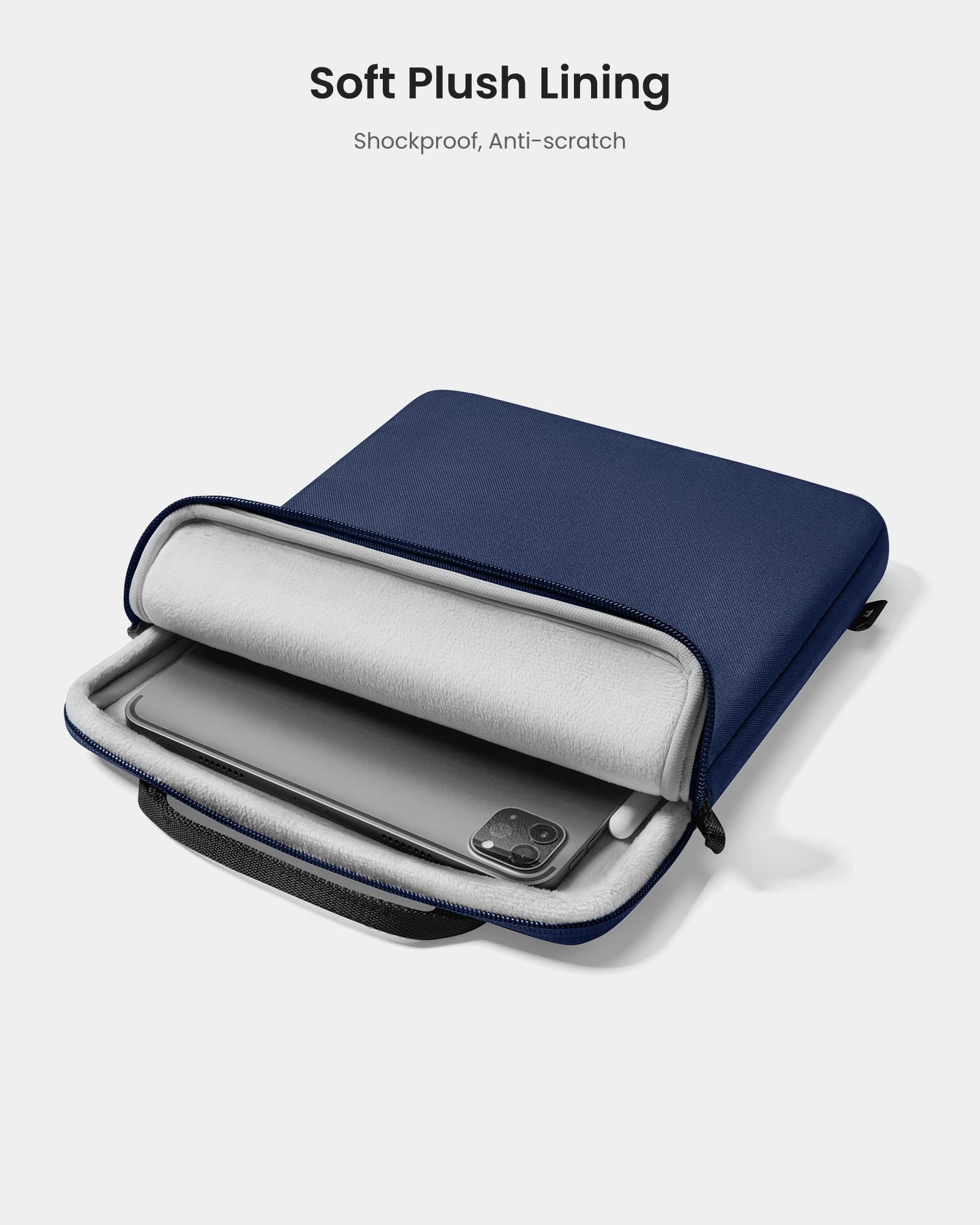 tomtoc Light-B19 Slim 13 Inch iPad Sleeve Shoulder Bag for 2025 iPad Pro M5/M4 with Acessories Storage, Eco-Friendly Fabric, Tailored for iPad Pro with Magic Keyboard and Smart Keyboard Folio - Image 5