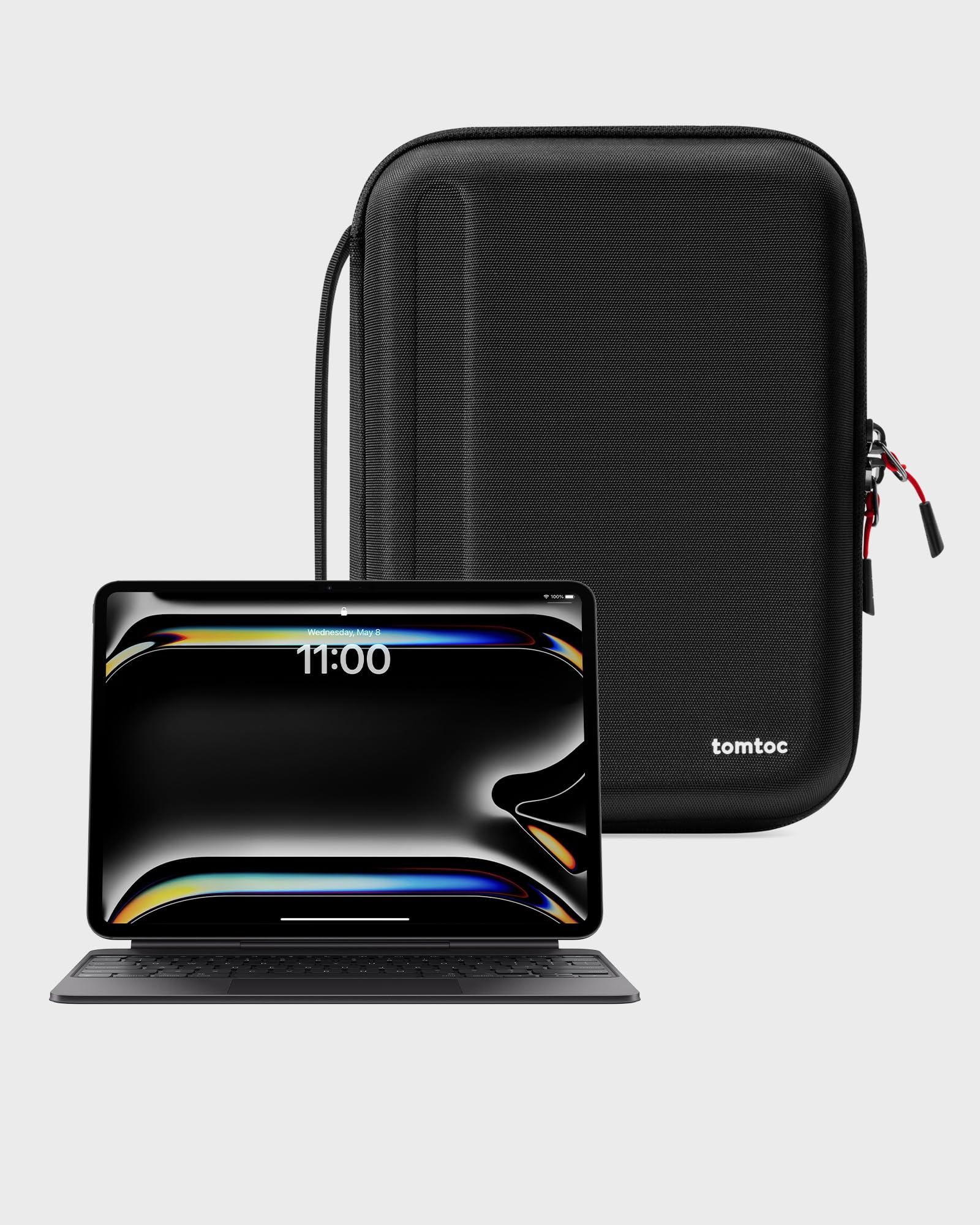 tomtoc Portfolio Case for 2026 11 Inch iPad Air M4, M3&M2, Pro M5, iPad (A16) Carrying Storage Sleeve Bag with Accessories Compartment - Image 8