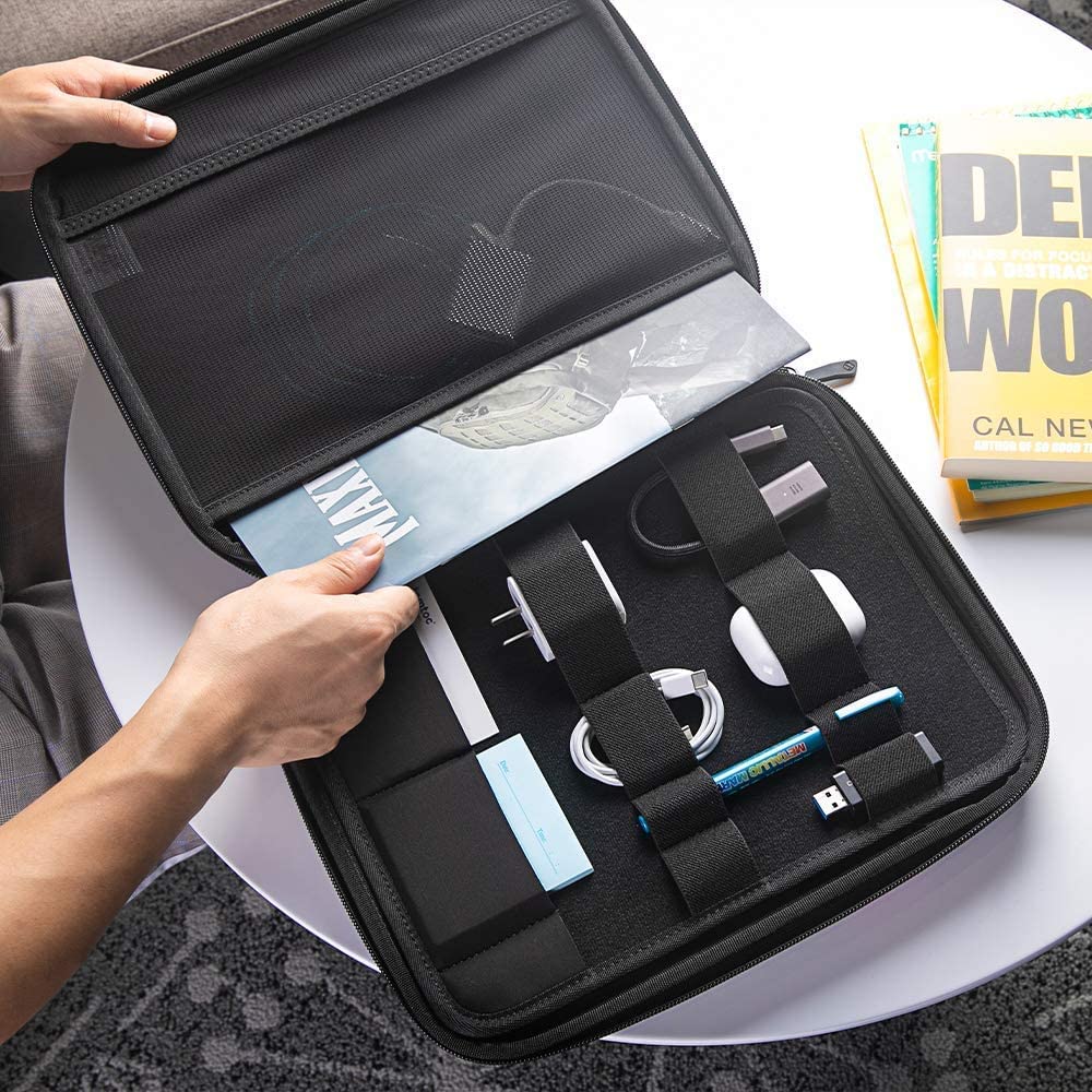 tomtoc Portfolio Case for 2026 13 Inch iPad Air M4, M3&M2, iPad Pro M5/M4, 12.9'' iPad Pro M2/M1, Protective Sleeve with Accessories Pocket, Carrying Storage Bag for Pencil Pro/Adapter/Magic Keyboard - Image 5